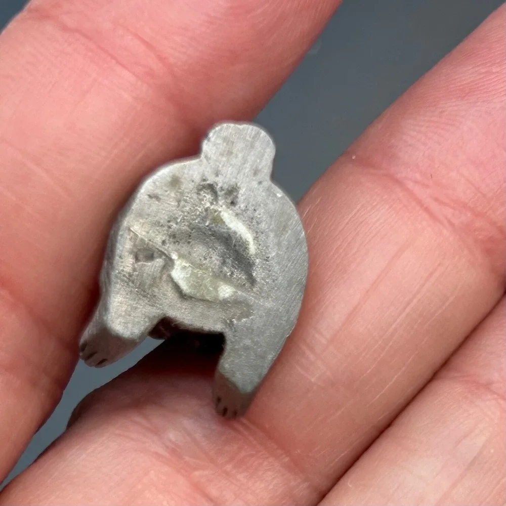 Hudson Pewter Miniature Lot of 2 Rabbit Figurine and Pewter Mouse